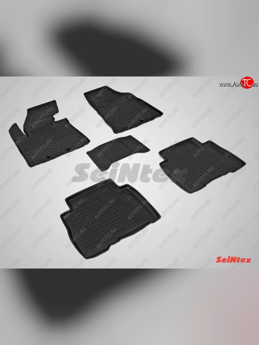 Износостойкие коврики в салон с высоким бортом SeiNtex Premium 4 шт. (резина) KIA Sorento XM рестайлинг (2012-2015)  в Керчи Республика Крым