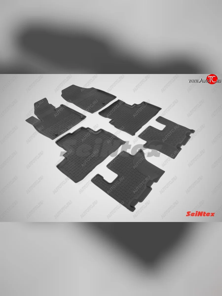 Износостойкие коврики в салон с высоким бортом SeiNtex Premium 4 шт. (резина) KIA Sorento UM/Prime рестайлинг (2018-2020)  в Керчи Республика Крым