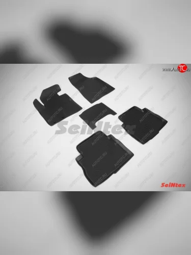 Износостойкие коврики в салон с высоким бортом SeiNtex Premium 4 шт. (резина) KIA Sorento  XM (2012-2015) рестайлинг