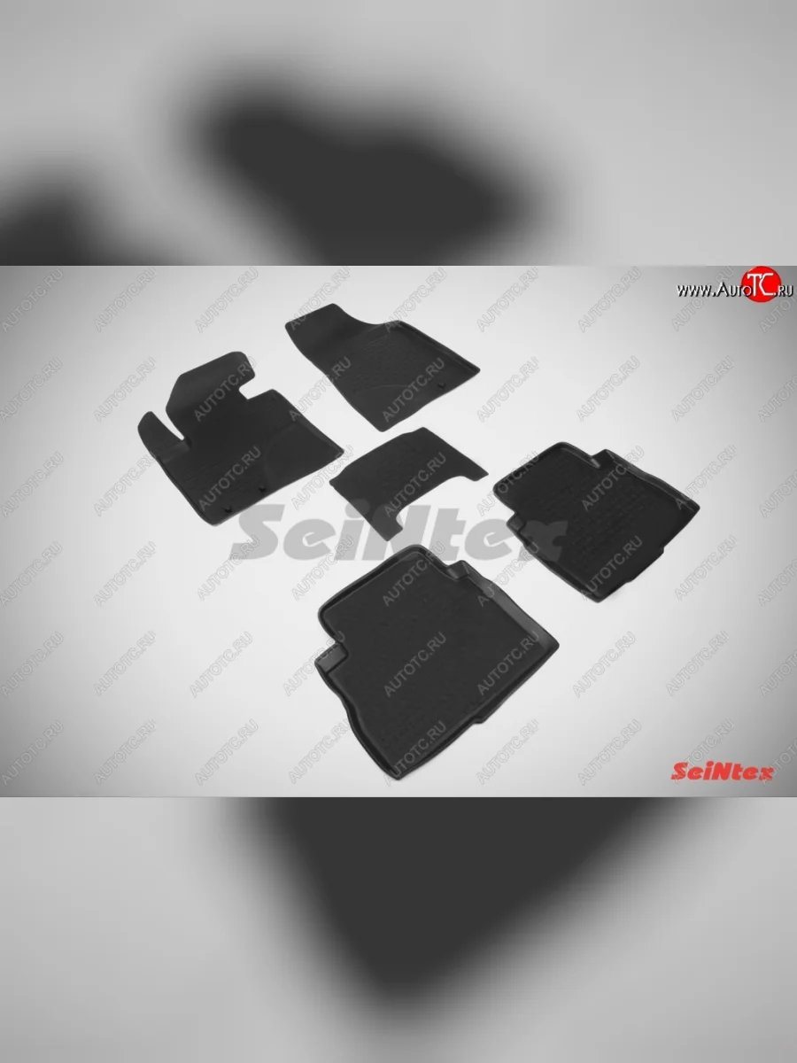 Износостойкие коврики в салон с высоким бортом SeiNtex Premium 4 шт. (резина) KIA Sorento XM рестайлинг (2012-2015)  в Керчи Республика Крым