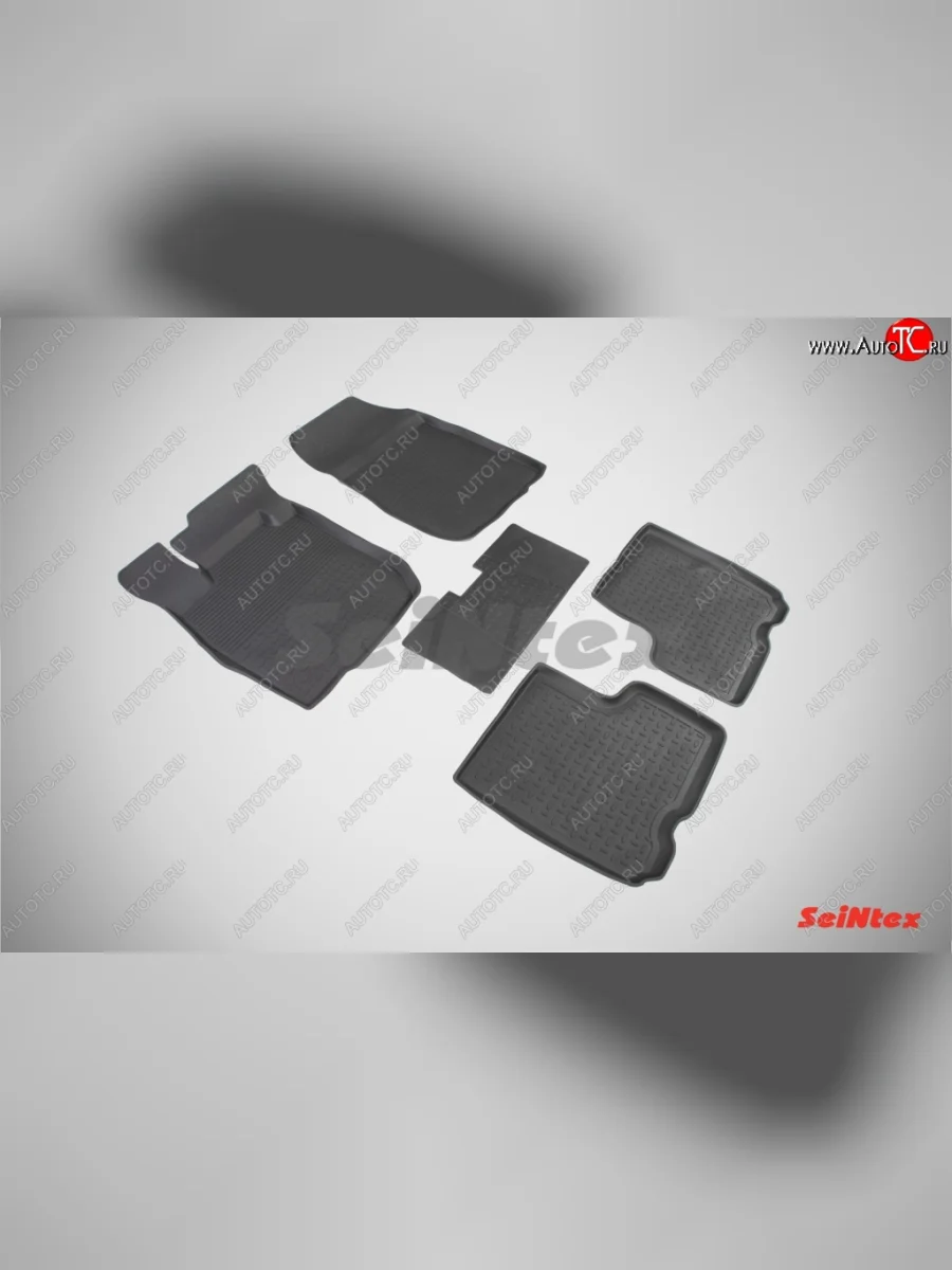 Износостойкие коврики в салон с высоким бортом SeiNtex Premium 4 шт. (резина)  Лада ВАЗ Ларгус (2012-2021)  в Самаре Самарской области