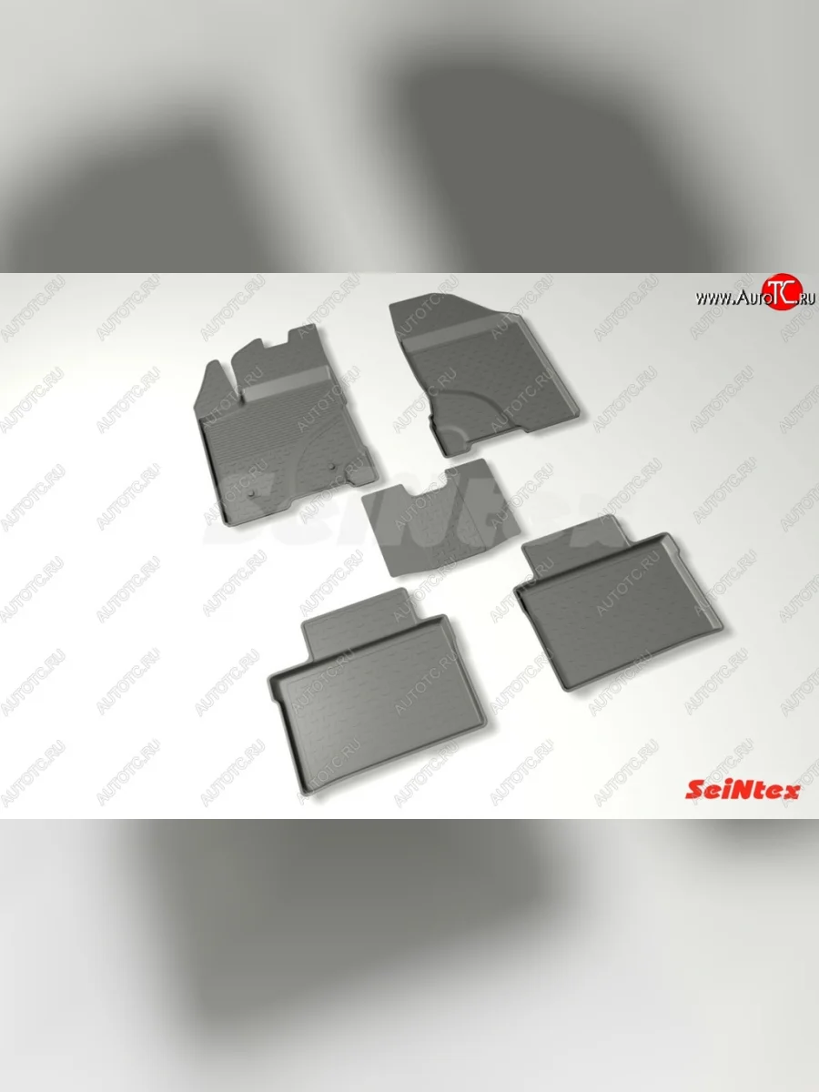 Износостойкие коврики в салон с высоким бортом SeiNtex Premium 4 шт. (резина)  Лада ВАЗ  Веста ( 2180,  SW 2181), Веста NG ( 2180,  SW 2181), Веста Кросс ( SW 2181,  2180), Веста Кросс NG ( 2180,  SW 2181)  с доставкой в г. Керчь