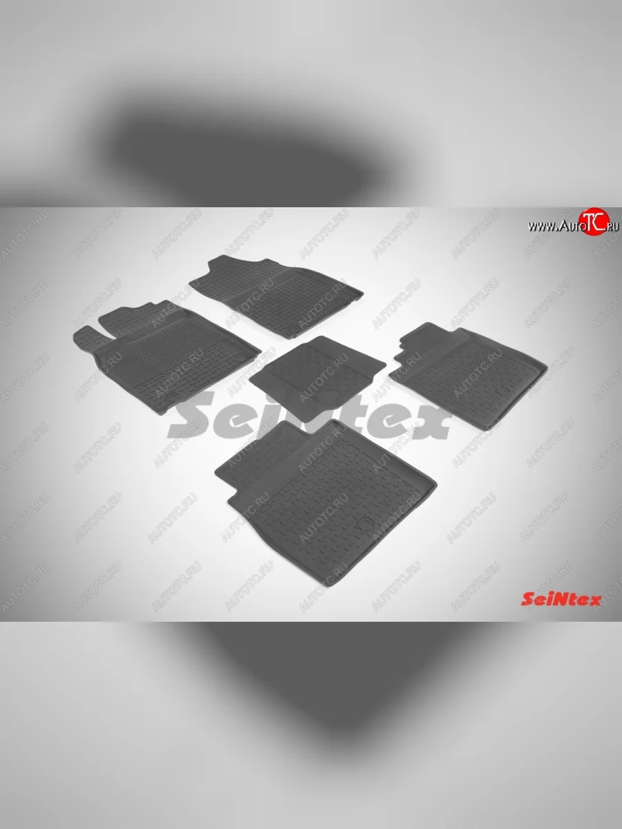 Износостойкие коврики в салон с высоким бортом SeiNtex Premium 4 шт. (резина)  Lexus ES300h (2012-2015) XV60  в Самаре Самарской области