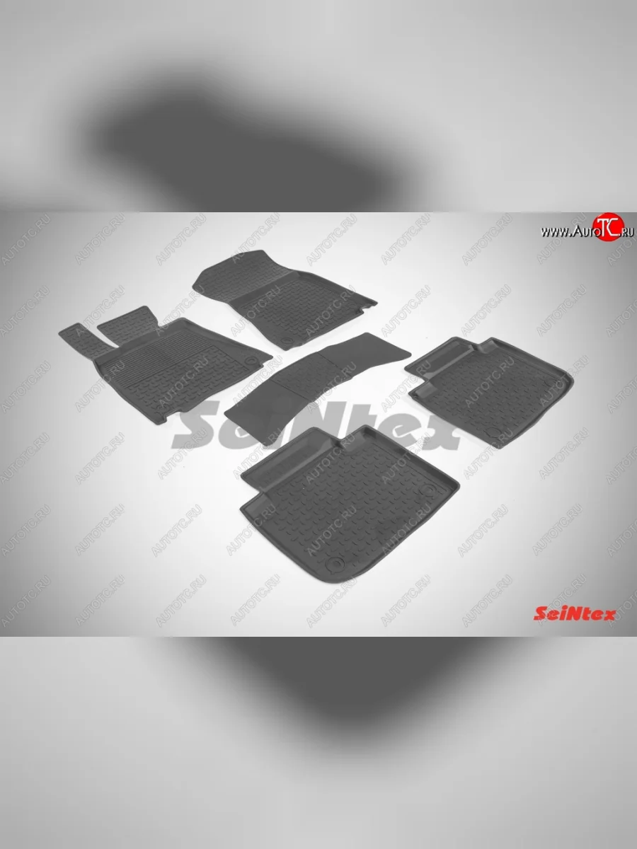 Износостойкие коврики в салон с высоким бортом SeiNtex Premium 4 шт. (резина) Lexus GS300 S190 рестайлинг (2007-2012)  в Воронеже Воронежской области