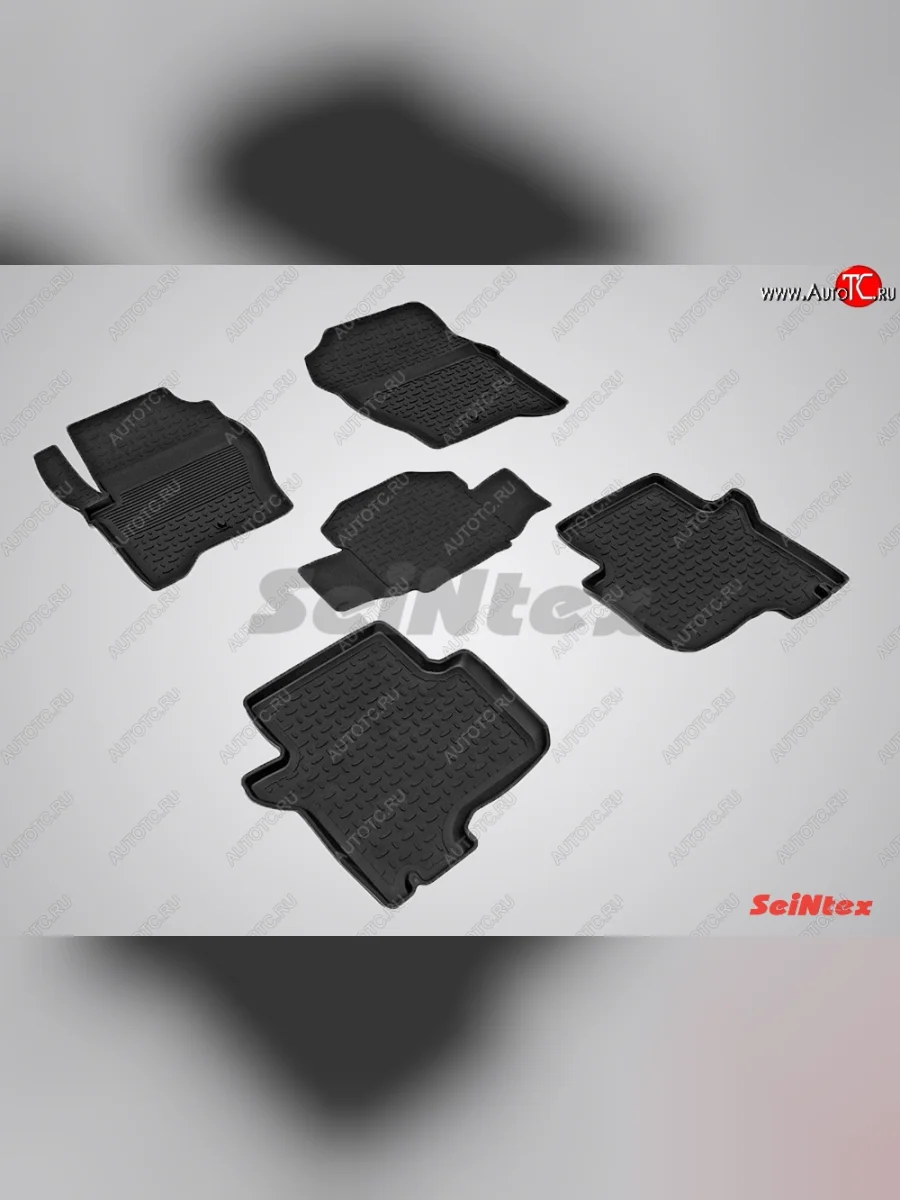 Износостойкие коврики в салон с высоким бортом SeiNtex Premium 4 шт. (резина) Land Rover Discovery 4 L319 (2009-2016)  в Перми Пермском крае