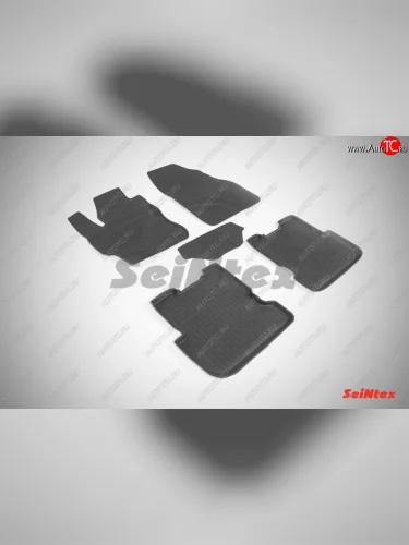 Износостойкие коврики в салон с высоким бортом SeiNtex Premium 4 шт. (резина) Mazda 3/Axela  BK (2003-2009) дорестайлинг седан, дорестайлинг, хэтчбэк, рестайлинг седан, рестайлинг, хэтчбэк