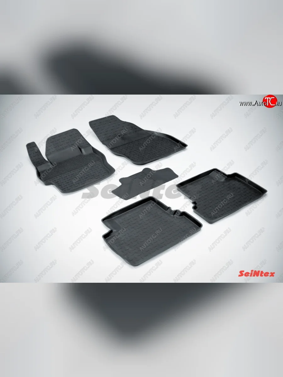 Износостойкие коврики в салон с высоким бортом SeiNtex Premium 4 шт. (резина) Mazda 3/Axela BL дорестайлинг, хэтчбэк 5 дв. (2009-2011)  в Перми Пермском крае