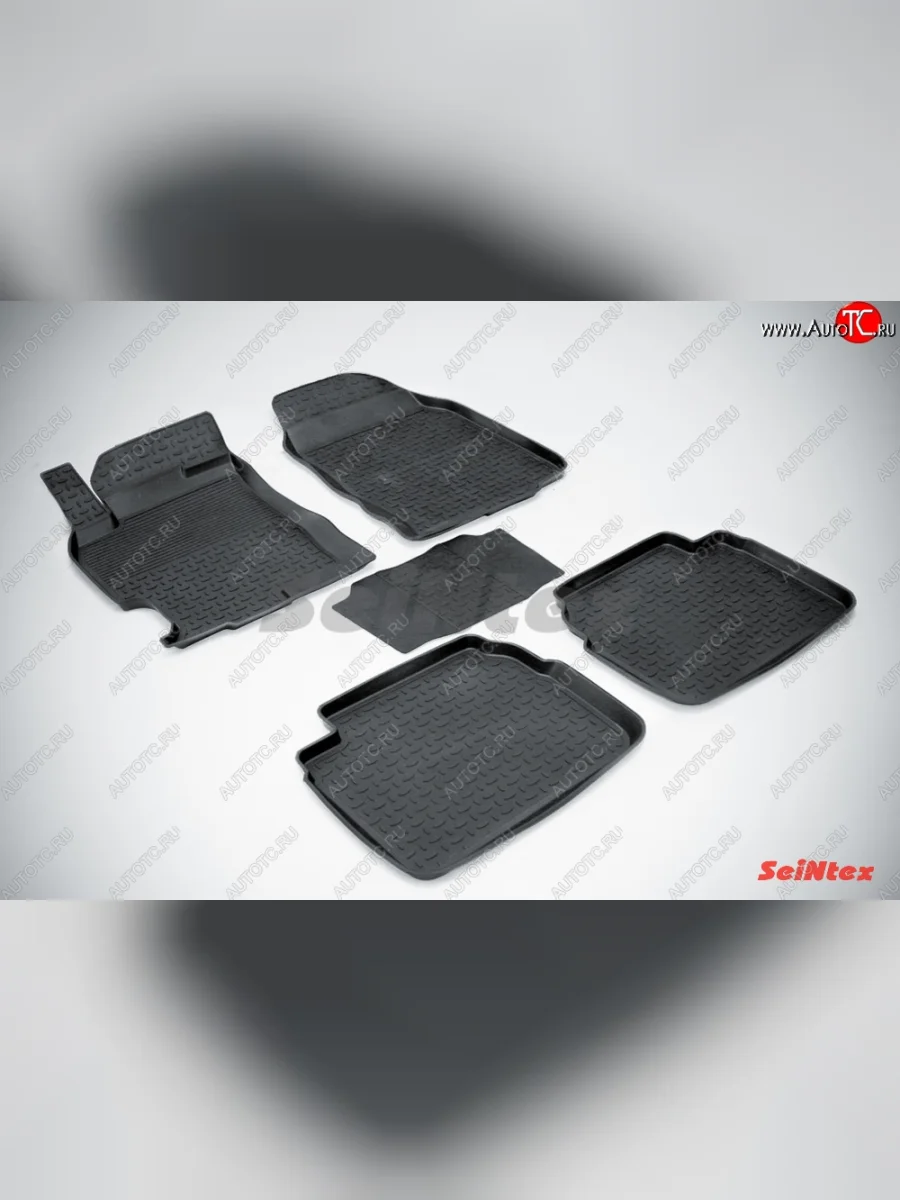 Износостойкие коврики в салон с высоким бортом SeiNtex Premium 4 шт. (резина) Mazda 6 GH дорестайлинг лифтбэк (2007-2010)  в Самаре Самарской области