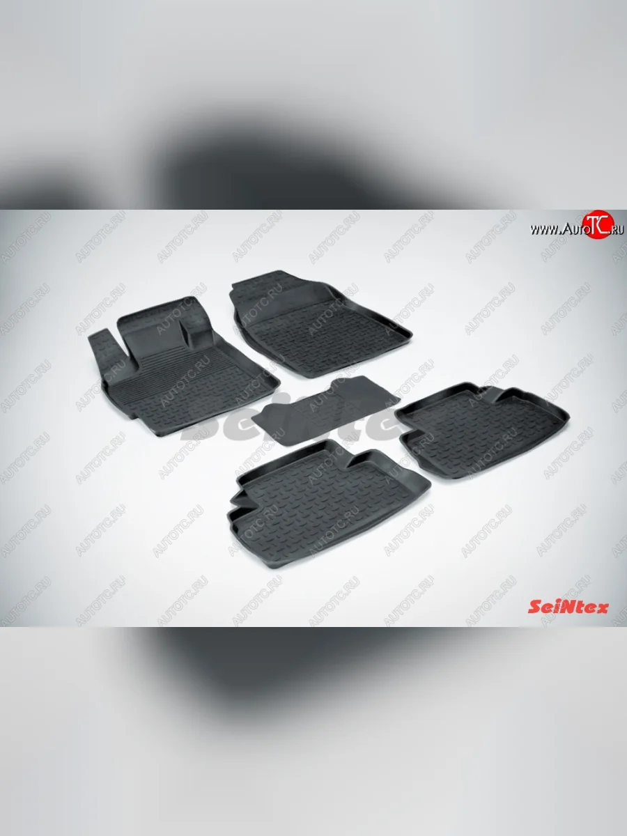 Износостойкие коврики в салон с высоким бортом SeiNtex Premium 4 шт. (резина) Mazda CX-7 ER дорестайлинг (2006-2010)  в Керчи Республика Крым