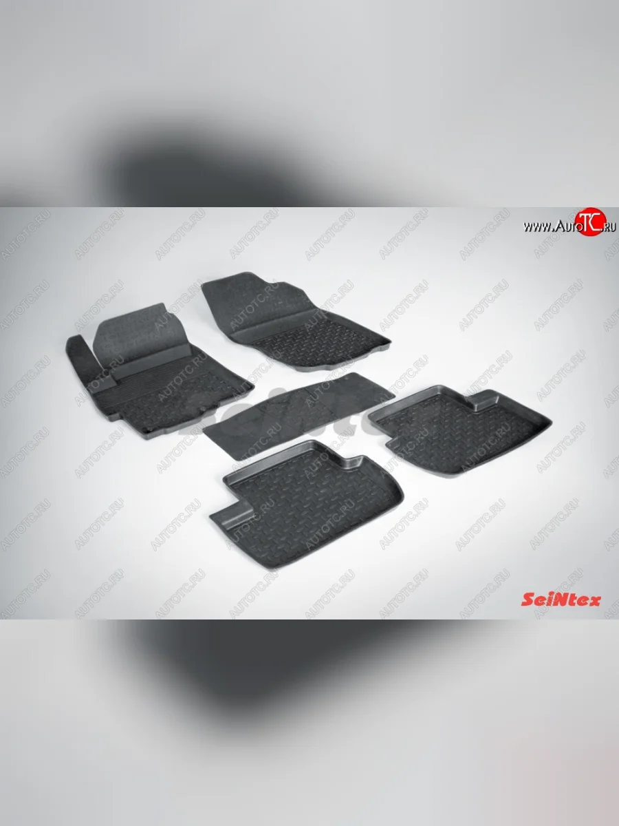 Износостойкие коврики в салон с высоким бортом SeiNtex Premium 4 шт. (резина) Mitsubishi Lancer 10 CY седан рестайлинг (2011-2017)  в Керчи Республика Крым
