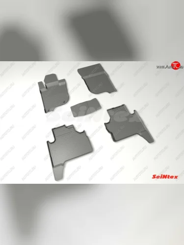 Износостойкие коврики в салон с высоким бортом SeiNtex Premium 4 шт. (резина) Mitsubishi Pajero Sport  QE (2015-2021) дорестайлинг