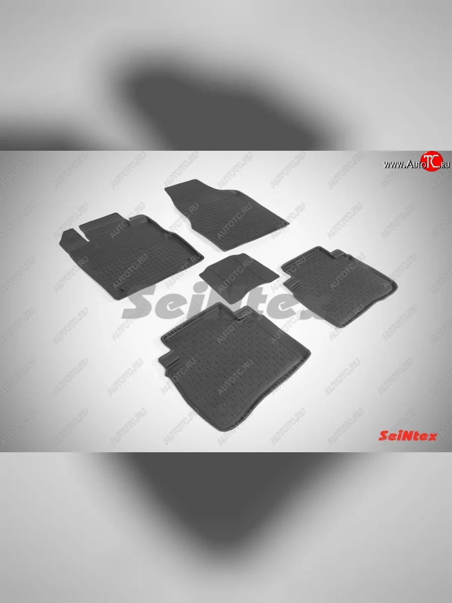 Износостойкие коврики в салон с высоким бортом SeiNtex Premium 4 шт. (резина) Nissan Murano 2 Z51 дорестайлинг (2008-2011)  в Самаре Самарской области