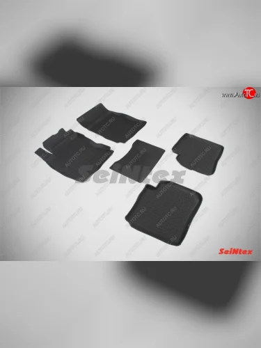 Износостойкие коврики в салон с высоким бортом SeiNtex Premium 4 шт. (резина) Nissan Note  1 (2004-2008) E11 дорестайлинг