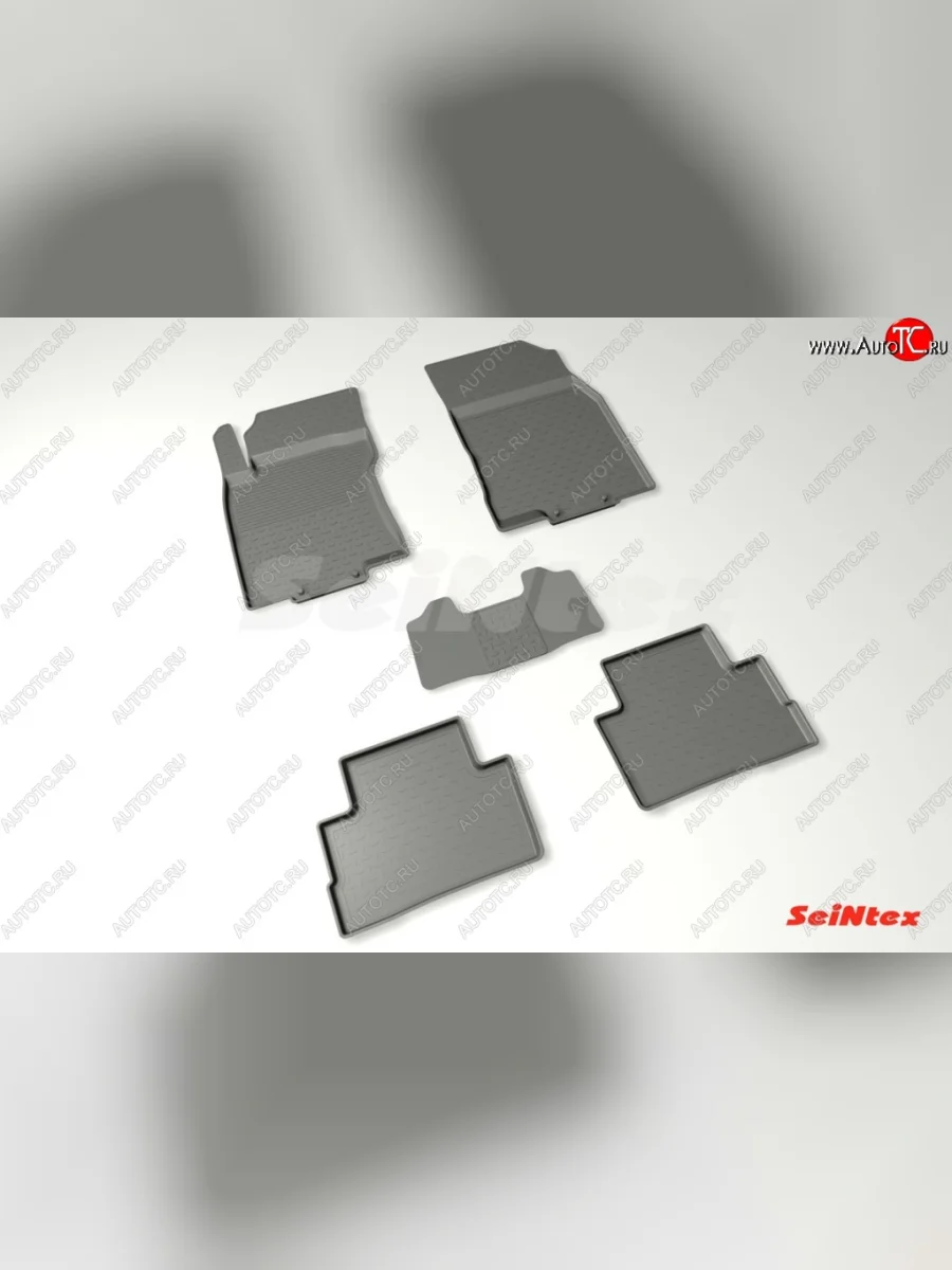 Износостойкие коврики в салон с высоким бортом (рестайлинг) SeiNtex Premium 4 шт. (резина) Nissan Qashqai 2 J11 рестайлинг (2017-2022)  в Самаре Самарской области