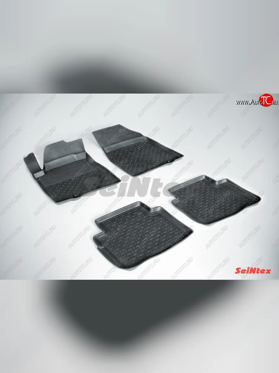 Износостойкие коврики в салон с высоким бортом SeiNtex Premium 4 шт. (резина) Nissan Teana 2 J32 дорестайлинг (2008-2011)  в Самаре Самарской области