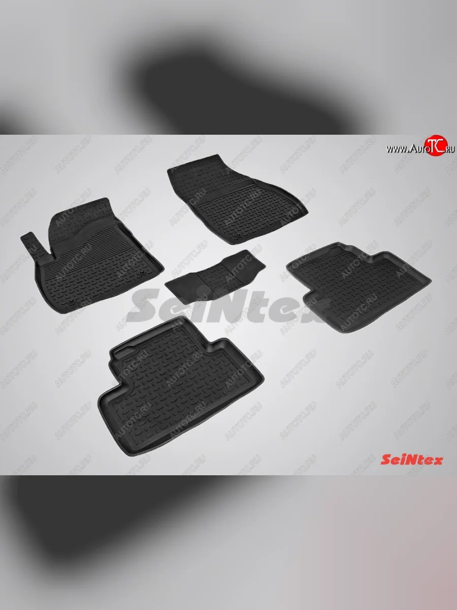 Износостойкие коврики в салон с высоким бортом SeiNtex Premium 4 шт. (резина) Opel Zafira С дорестайлинг (2011-2016)  в Керчи Республика Крым