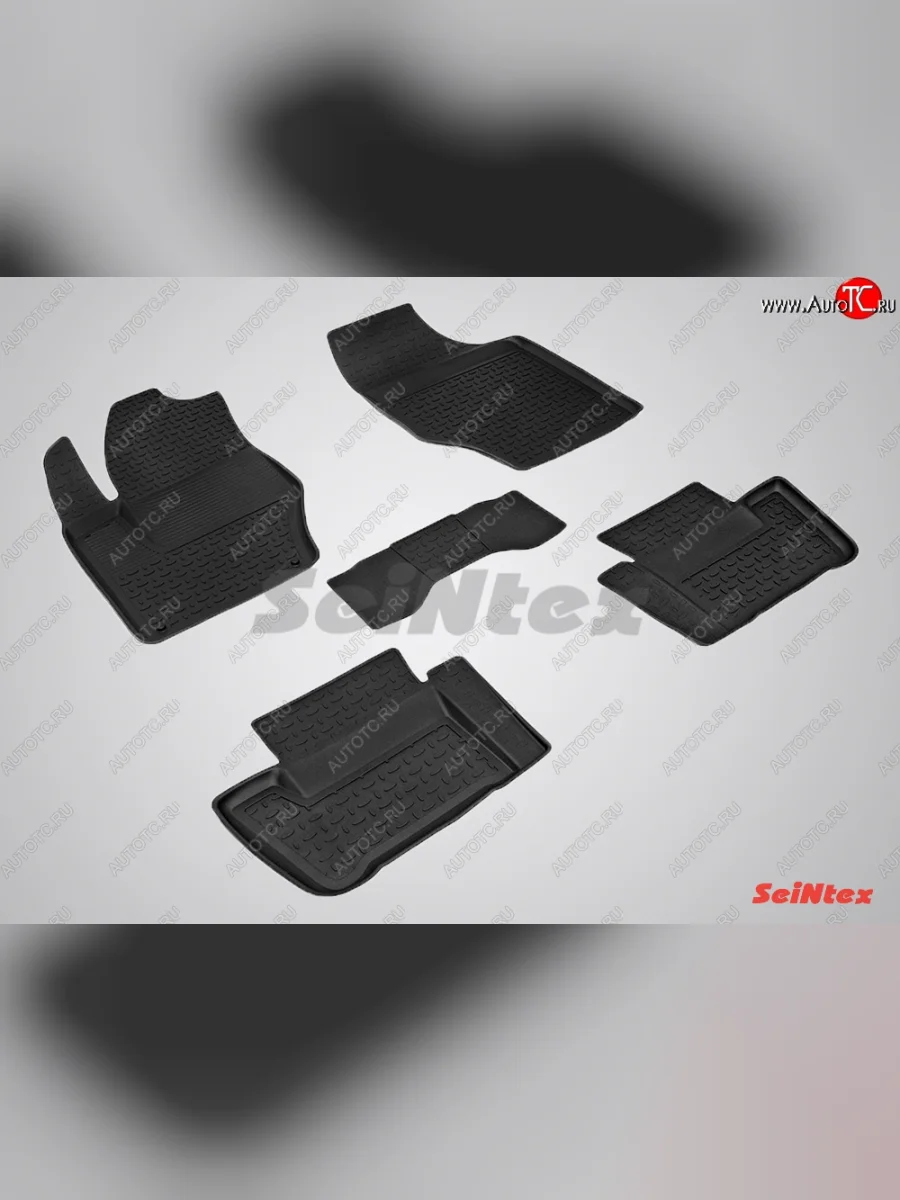Износостойкие коврики в салон с высоким бортом SeiNtex Premium 4 шт. (резина) Peugeot 308 T7 хэтчбек 5 дв. дорестайлинг (2007-2011)  в Керчи Республика Крым