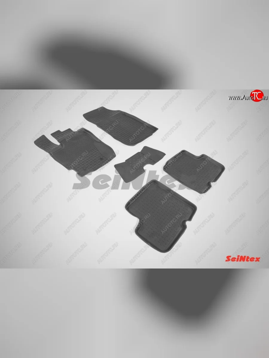 Износостойкие коврики в салон с высоким бортом SeiNtex Premium 4 шт. (резина) Renault Duster HS рестайлинг (2015-2021)  в Перми Пермском крае