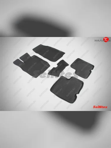 Износостойкие коврики в салон с высоким бортом SeiNtex Premium 4 шт. (резина) Renault Duster  HS (2010-2015) дорестайлинг