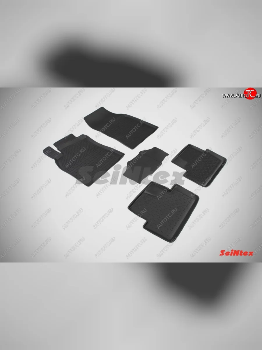 Износостойкие коврики в салон с высоким бортом SeiNtex Premium 4 шт. (резина) Renault Fluence дорестайлинг (2010-2012)  в Перми Пермском крае