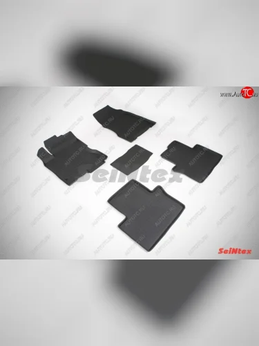 Износостойкие коврики в салон с высоким бортом (рестайлинг) SeiNtex Premium 4 шт. (резина) Renault Koleos (2007-2011) Phase 1