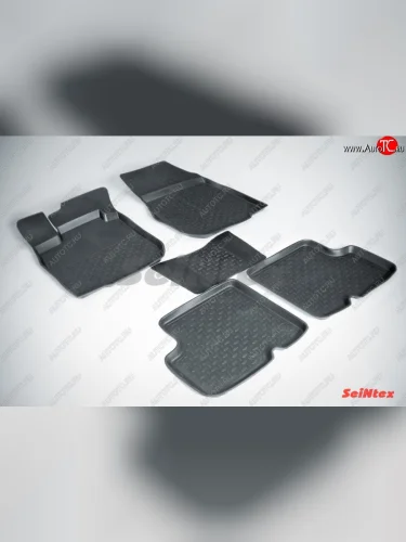 Износостойкие коврики в салон с высоким бортом SeiNtex Premium 4 шт. (резина) Renault Logan  1 (2004-2016) дорестайлинг, рестайлинг