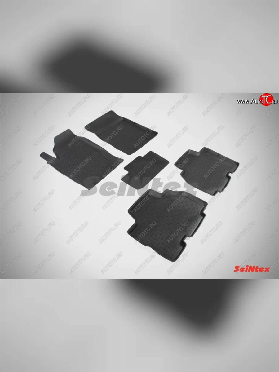 Износостойкие коврики в салон с высоким бортом SeiNtex Premium 4 шт. (резина) SSANGYONG Kyron дорестайлинг (2005-2007)  в Перми Пермском крае