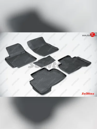 Износостойкие коврики в салон с высоким бортом SeiNtex Premium 5 шт. (резина) Suzuki Grand Vitara ( JT 5 дверей,  JT 3 двери) (2005-2016) дорестайлинг, 1-ый рестайлинг, 2-ой рестайлинг