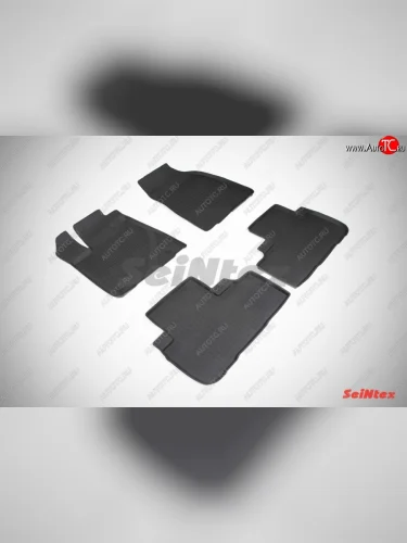 Износостойкие коврики в салон с высоким бортом SeiNtex Premium 4 шт. (резина) Toyota Highlander  XU50 (2013-2017) дорестайлинг