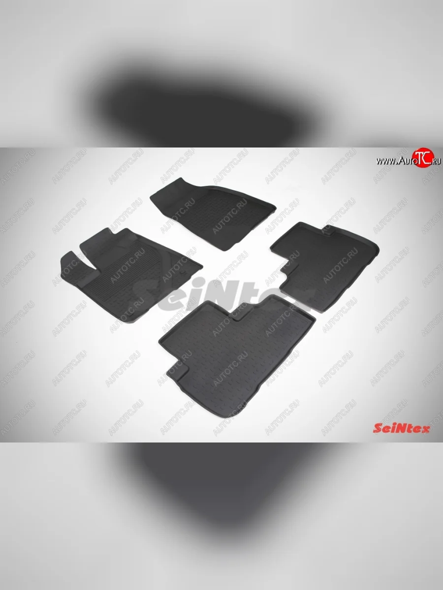 Износостойкие коврики в салон с высоким бортом SeiNtex Premium 4 шт. (резина)  Toyota Highlander (2013-2017) XU50  в Самаре Самарской области
