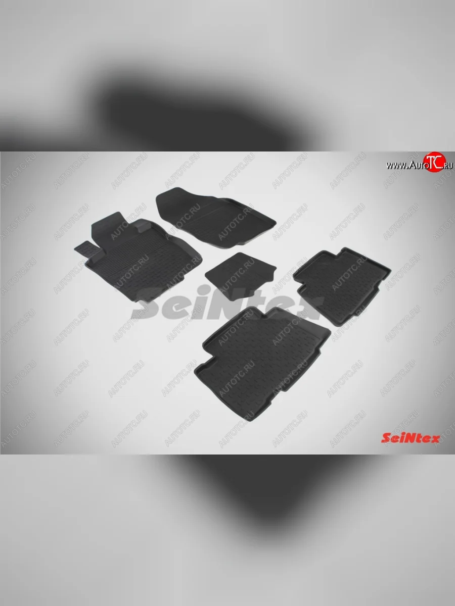 Износостойкие коврики в салон с высоким бортом SeiNtex Premium 4 шт. (резина) Toyota RAV4 XA30 5 дв. 2-ой рестайлинг (2010-2013)  в Воронеже Воронежской области