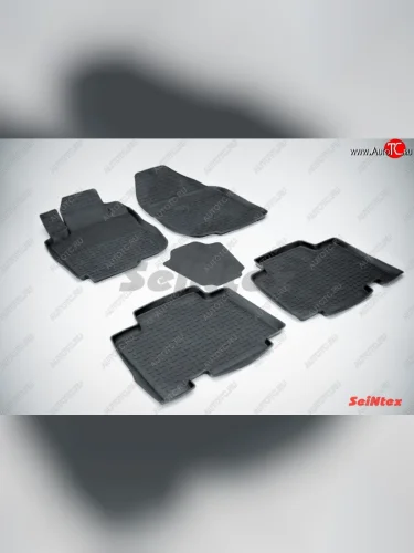 Износостойкие коврики в салон с высоким бортом L SeiNtex Premium 4 шт. (резина) Toyota RAV4  XA30 (2010-2013) 5 дв. 2-ой рестайлинг