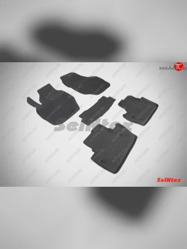 Износостойкие коврики в салон с высоким бортом SeiNtex Premium 4 шт. (резина) Volvo S60  FS седан (2010-2013) дорестайлинг