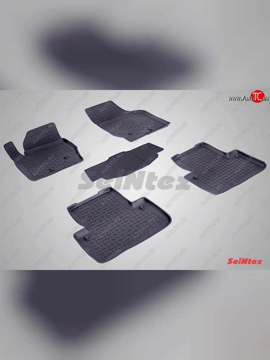 Износостойкие коврики в салон с высоким бортом SeiNtex Premium 4 шт. (резина) Volvo XC90 C дорестайлинг (2002-2006)  с доставкой в г. Керчь