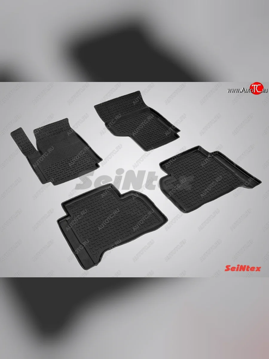 Износостойкие коврики в салон с высоким бортом SeiNtex Premium 4 шт. (резина) Volkswagen Amarok дорестайлинг (2009-2016)  в Перми Пермском крае