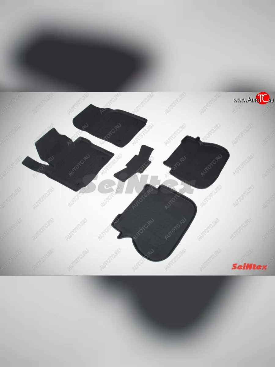 Износостойкие коврики в салон с высоким бортом SeiNtex Premium 4 шт. (резина) Volkswagen Caddy 2K дорестайлинг (2003-2010)  в Керчи Республика Крым