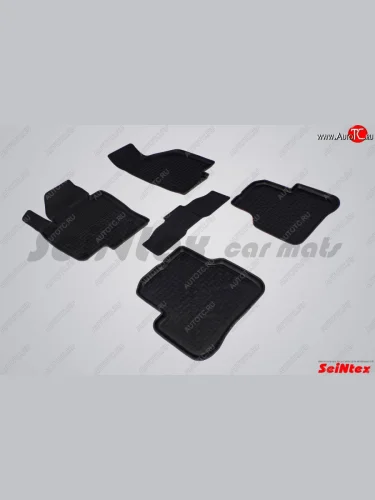 Износостойкие коврики в салон с высоким бортом SeiNtex Premium 4 шт. (резина) Volkswagen Passat  B7 (2010-2015) седан, универсал
