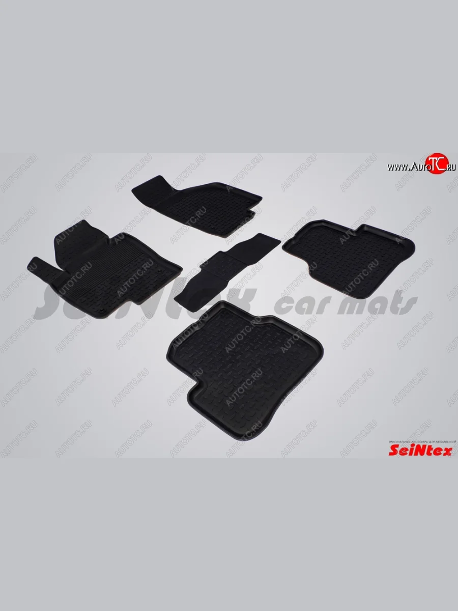 Износостойкие коврики в салон с высоким бортом SeiNtex Premium 4 шт. (резина) Volkswagen Passat B7 седан (2010-2015)  в Самаре Самарской области