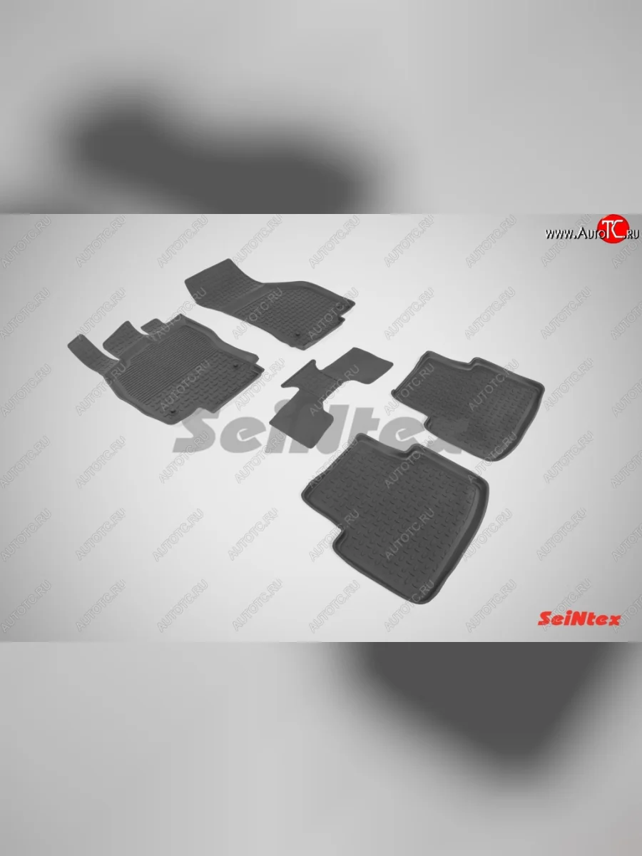 Износостойкие коврики в салон с высоким бортом SeiNtex Premium 4 шт. (резина) Volkswagen Passat B8 седан дорестайлинг (2015-2019)  в Керчи Республика Крым