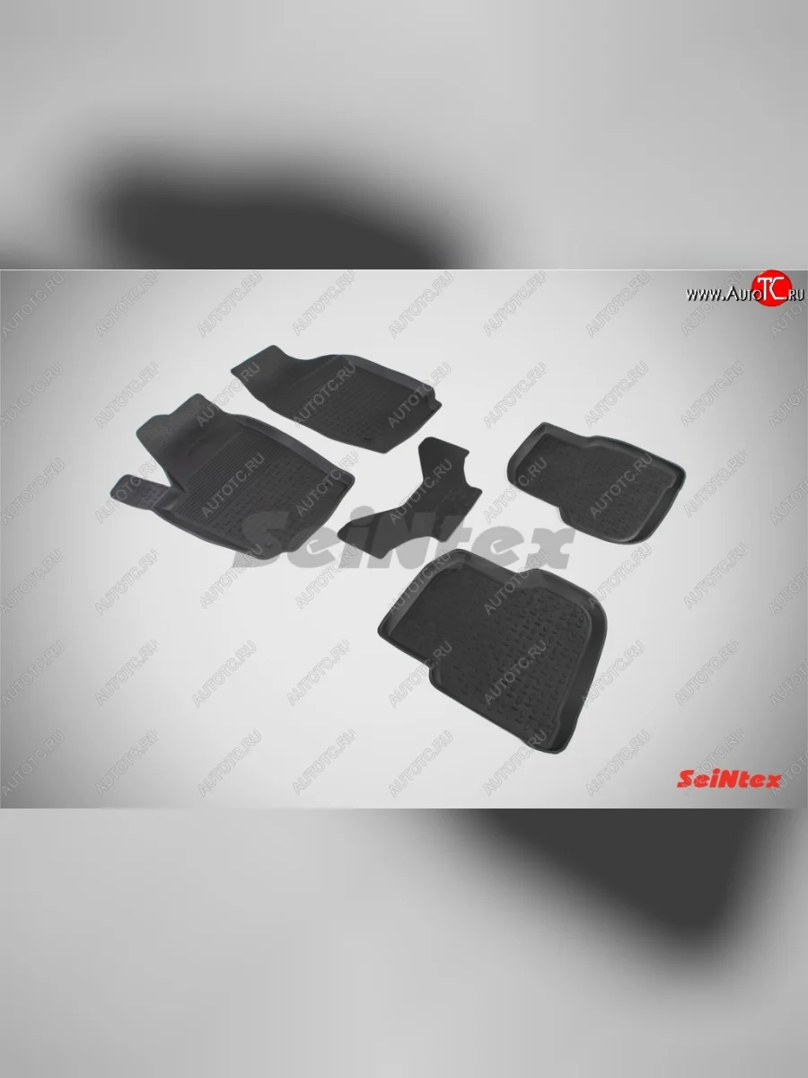 Износостойкие коврики в салон с высоким бортом SeiNtex Premium 4 шт. (резина) Volkswagen Polo Mk5 6R,6C,61 хэтчбек 5 дв. дорестайлинг (2009-2015)  в Самаре Самарской области