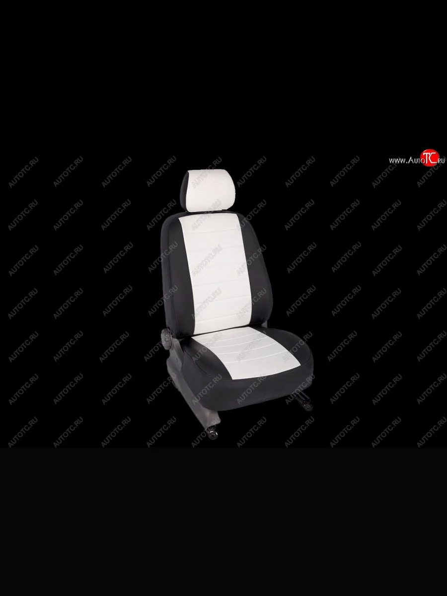 Чехлы для сидений SeiNtex (экокожа, белые)  Mazda 6 (2007-2010) GH  в Воронеже Воронежской области