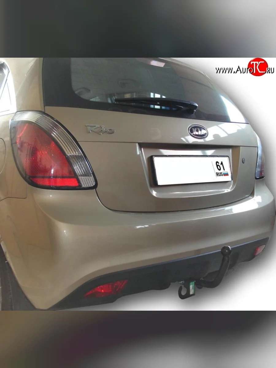 Фаркоп Лидер Плюс KIA Rio 2 JB дорестайлинг, хэтчбэк 5 дв. (2005-2009) (Без электропакета)  в Самаре Самарской области