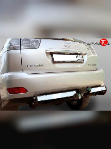 Фаркоп Лидер Плюс (c нерж. пластиной) Lexus RX400H XU30 рестайлинг (2005-2009)