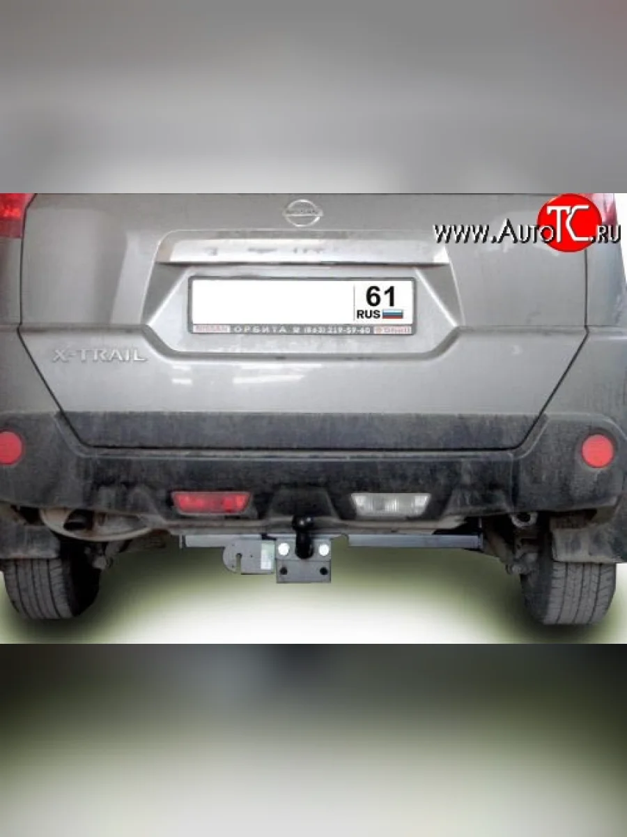 Фаркоп Лидер Плюс (до 1200 кг) Nissan X-trail 2 T31 дорестайлинг (2007-2011) (Без электропакета)  в Воронеже Воронежской области