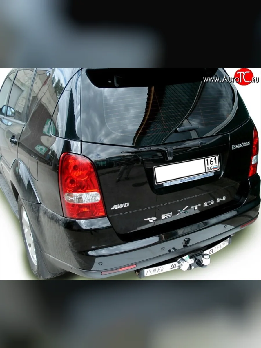 Фаркоп Лидер Плюс (с нерж. пластиной) SSANGYONG Rexton Y200 (2001-2006) (Без электропакета)  в Керчи Республика Крым