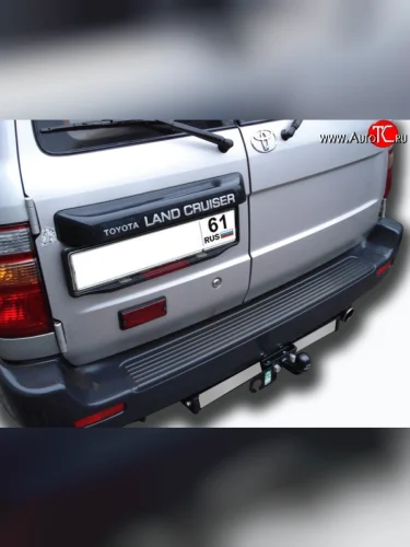 Фаркоп Лидер Плюс (с нержавеющей пластиной). Toyota Land Cruiser J105 (1998-2007)
