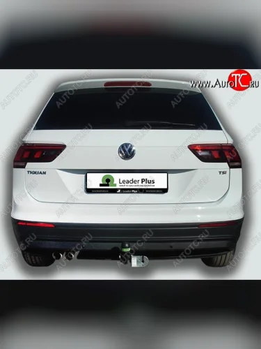 Фаркоп Лидер Плюс. Volkswagen Tiguan Mk2 дорестайлинг (2016-2020)