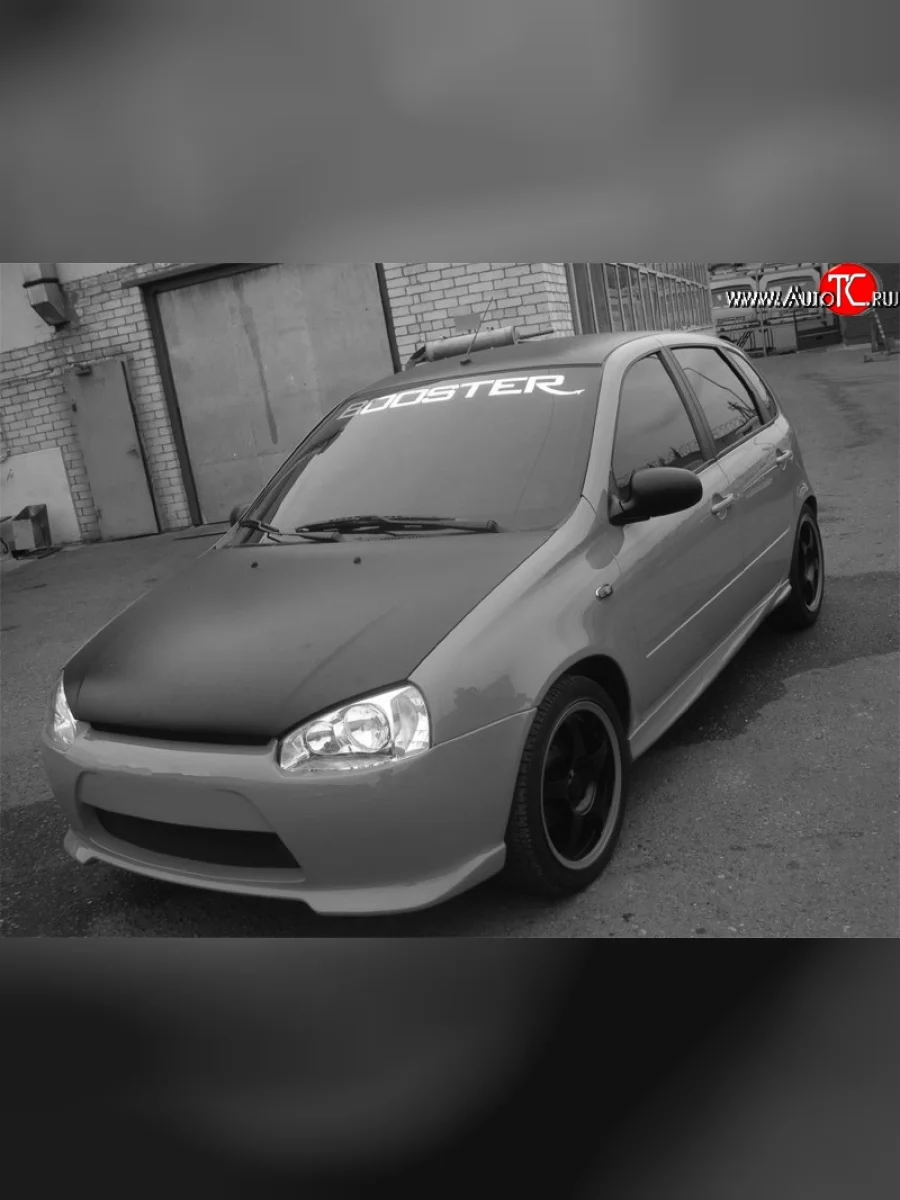 Передний бампер Booster Лада ВАЗ Калина 1117 универсал (2004-2013) (Неокрашенный)  в Воронеже Воронежской области