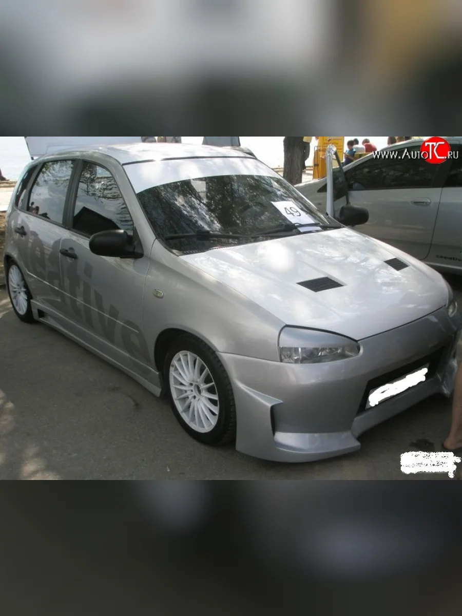 Передний бампер DK  Лада ВАЗ  Калина ( 1118,  1117,  1119), Калина Спорт  1119 (Неокрашенный)  В Кинешме Ивановской области