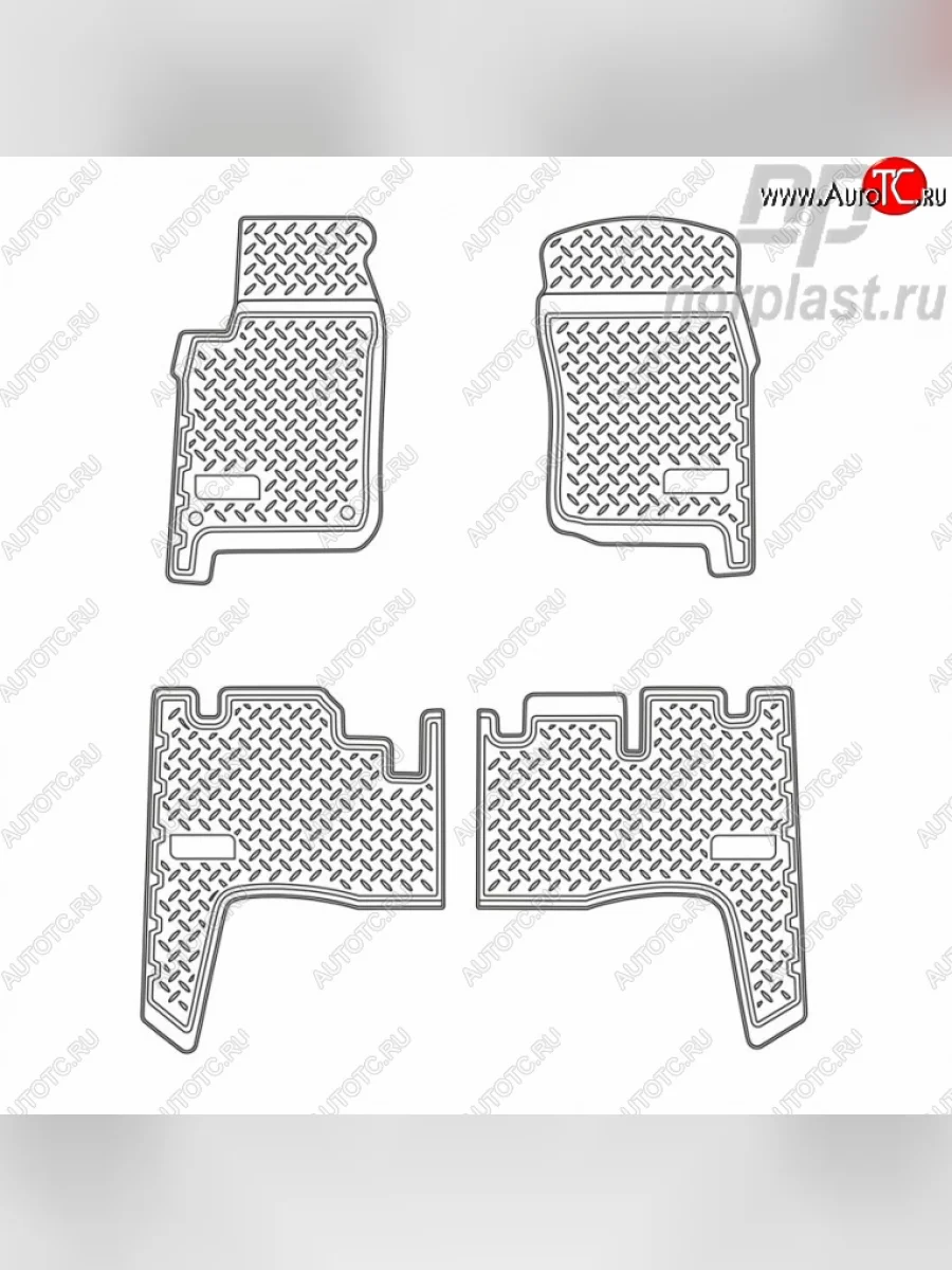 Комплект ковриков в салон Norplast  Toyota Land Cruiser (1999-2004) 70  в Керчи Республика Крым